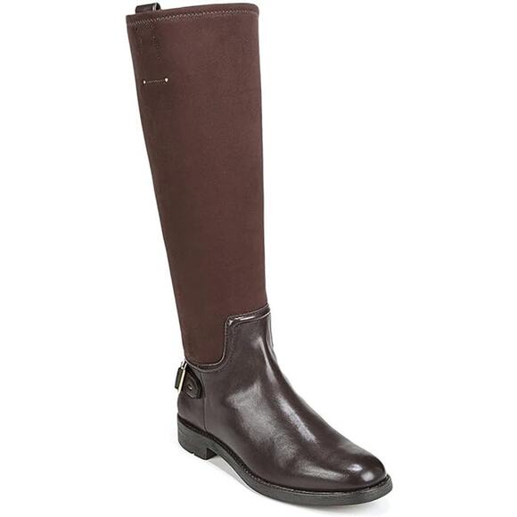 New Franco Sarto Merina Flat Riding Boots Women's Size M Brown